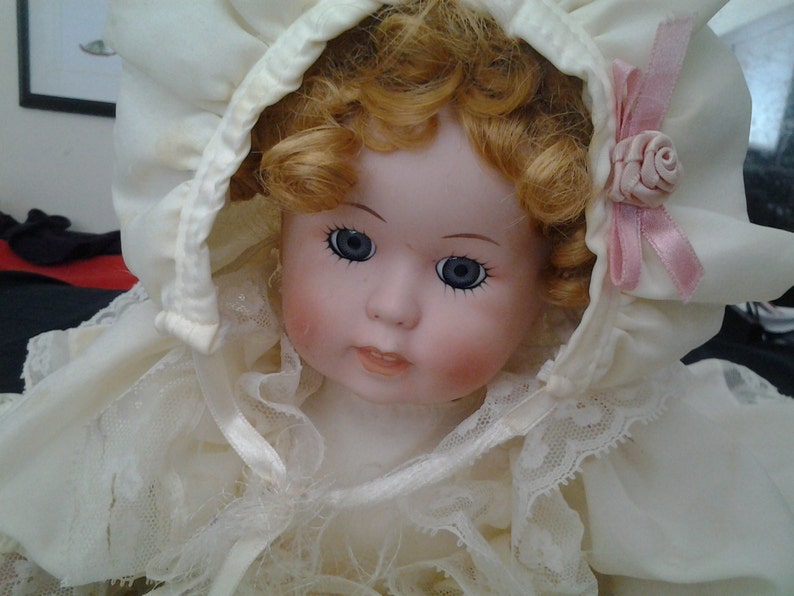 Vintage Ceramic Bed Doll Etsy