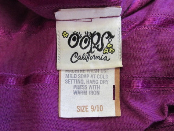 Oops California Dress Purple Ribbon 1960's Dress - image 2