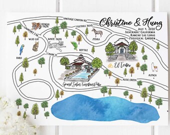 Pittsburgh Zoo Map Pdf Zoo Save The Date | Etsy India