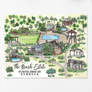 10-11 lieux Carte de mariage aquarelle personnalisée, carte personnalisée dessinée à la main pour sac de bienvenue, réservez une date, itinéraire, etc.