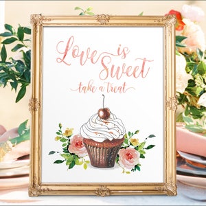 Digital Printable Wedding Dessert Bar Sign Love is Sweet Signs Sweets Table Sign Sweet Treats Sign Candy Buffet Signs DS4