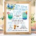 Digital Printable Wedding Bar Menu Sign, His and Hers Signature Drinks Cocktails Signs, Watercolor Chalkboard Christmas New Year IDM40
