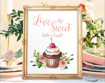 Wedding Dessert Bar Sign, Love is Sweet (Digital Printable)
