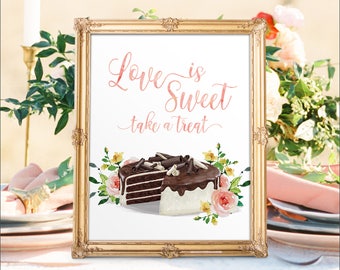 Wedding Dessert Bar Sign: Love is Sweet (Digital Printable)