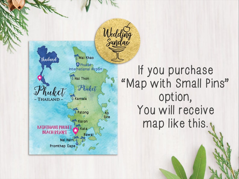 Custom Watercolor Wedding Map, Personalized Hand Drawn Wedding Map for Welcome Bag, Save the Date, Itinerary and Christmas Gift image 10