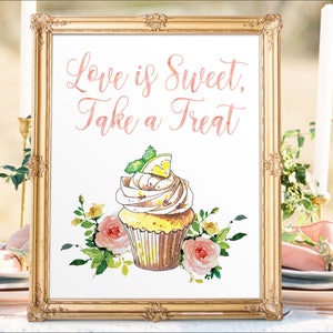 Digital Printable Wedding Dessert Bar Sign Love is Sweet Signs Sweets Table Sign Sweet Treats Sign Candy Buffet Signs DS1