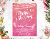 Printed Card | 50-75 Sets | Bridal Shower Wedding Invitation and RSVP Card - Wedding Stationery - ID627