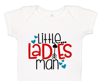 Little Ladies' Man Short Sleeve Baby One-Piece