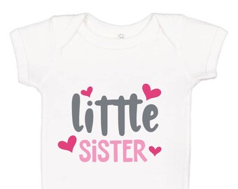 Little Sister Short Sleeve Baby One-Piece