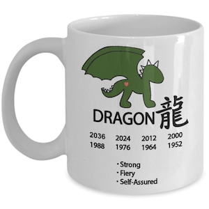 Mug dragon du zodiaque chinois