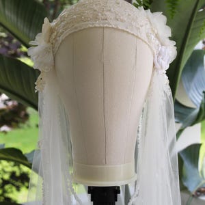 CUSTOM Wedding Veil | Art Nouveau Wedding Veil, Vintage Style Wedding Veil, Mantilla Style Veil, Bridal Veil, Juliet Cap Veil, US