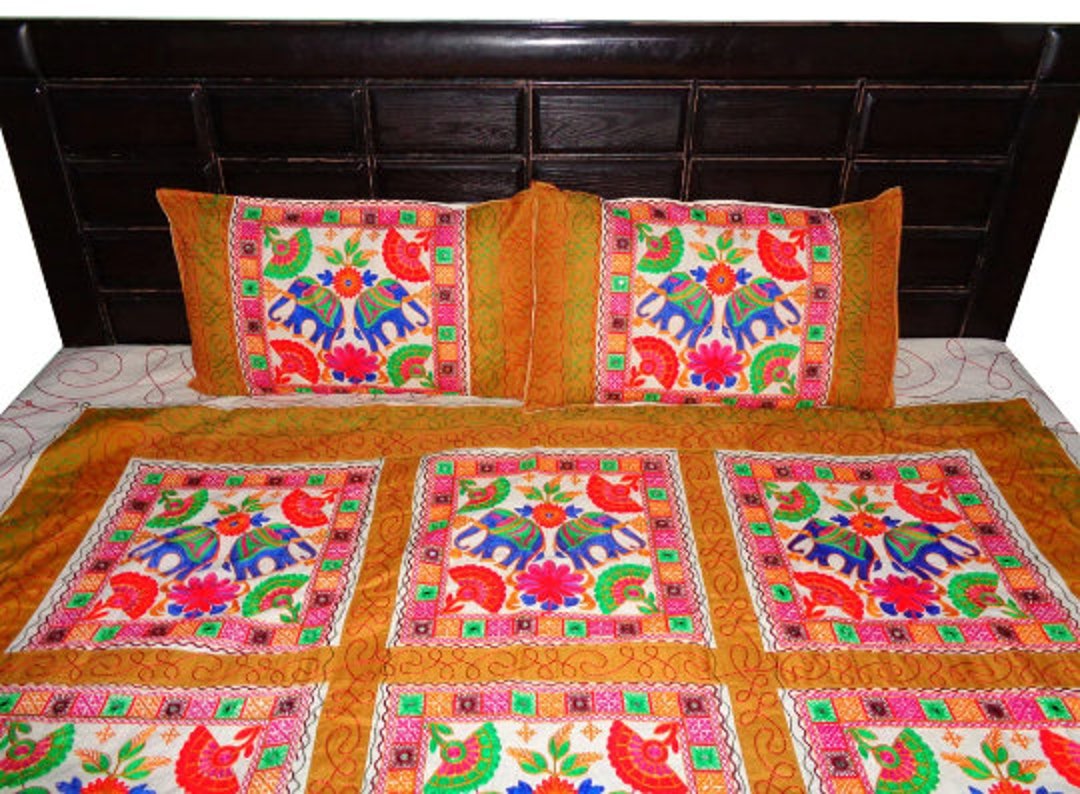 King bedsheet coverlet bedcover bedspread throw with pillow Etsy España