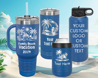 Personalized Engraved Insulated Tumblers, Mugs, Water Bottles, Custom Bulk  Logo Drinkware - Vocation Cruise Family 2026
