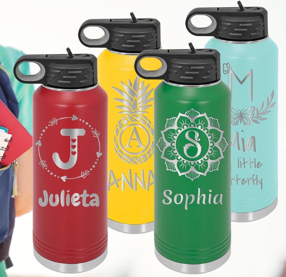 Custom 20 oz Stainless Steel Water Bottle, Personalized Water Bottle