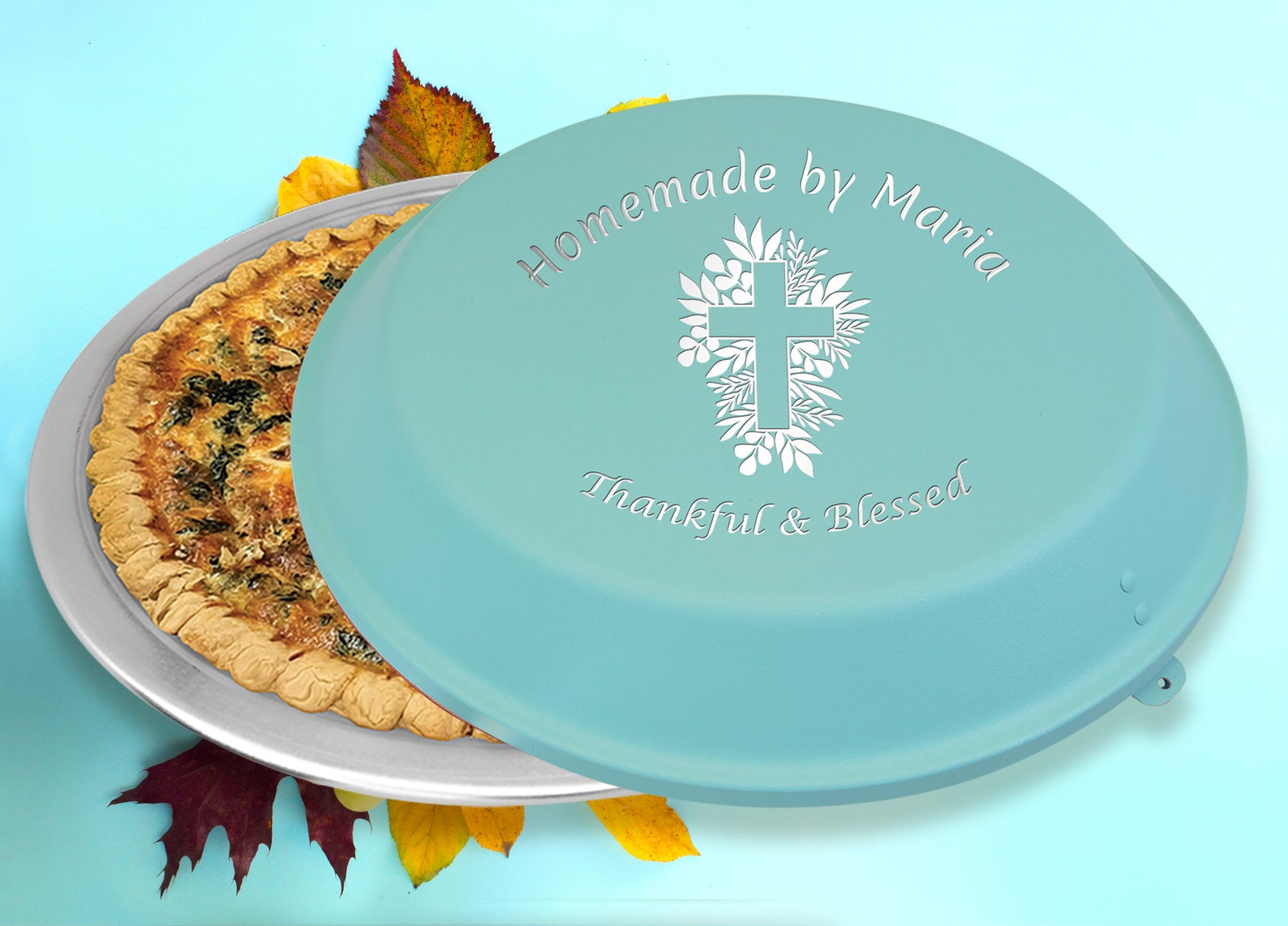 Personalized Aluminum Round Pie Pan With Lid Engraved With Etsy