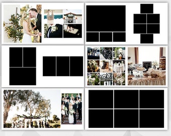 15 Spreads (30 Pages) 10x10 and 12x12 Photo Album Template for Photographer - INSTANT DOWNLOAD - AP002