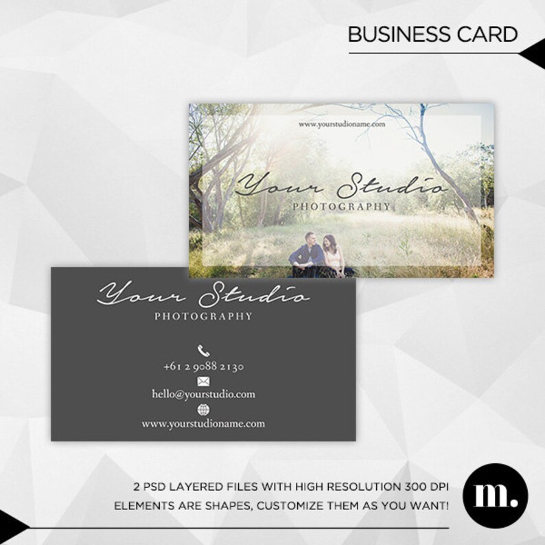 Business Card Design Photoshop Template For Photographers Or Etsy business-card-design-photoshop-template-for-photographers-or-etsy