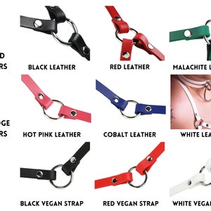 Cruising Harness Leather or Vegan Bulldog Chest Harness image 10