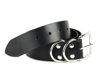 Belt - Wide Classic Belt in Leather or Vegan PVC