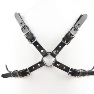 Cruising Harness Leather or Vegan Bulldog Chest Harness image 4