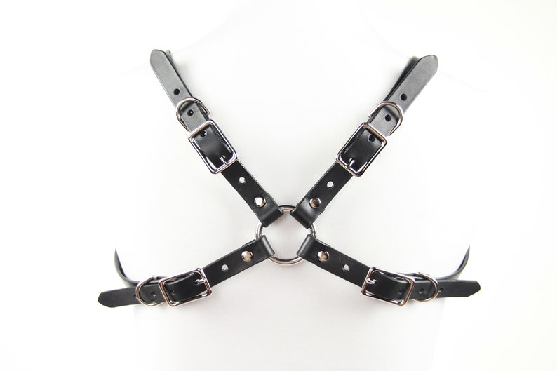 Cruising Harness Leather or Vegan Bulldog Chest Harness image 4