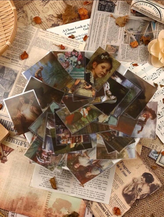 Breath Taking Dark Aesthetic Art Transparent Mystery Stickers!!