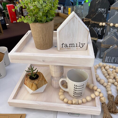 Farmhouse Tiered Tray Decor Bundle Etsy