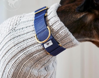 Marina Militare 'Atacama' Whippet Greyhound Lurcher Italiano Levriero Martingala Collare
