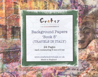Travels in Italy - 6” Background Paper Pad - 28 Pages - 6x6 -