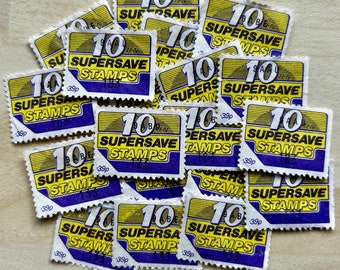 20 SUPERSAVE - Saver Stamps - Collect - Craft - Cards - Collage - Glue Book - Junk Journal - Scrapbook - ATC - Pocket Letters