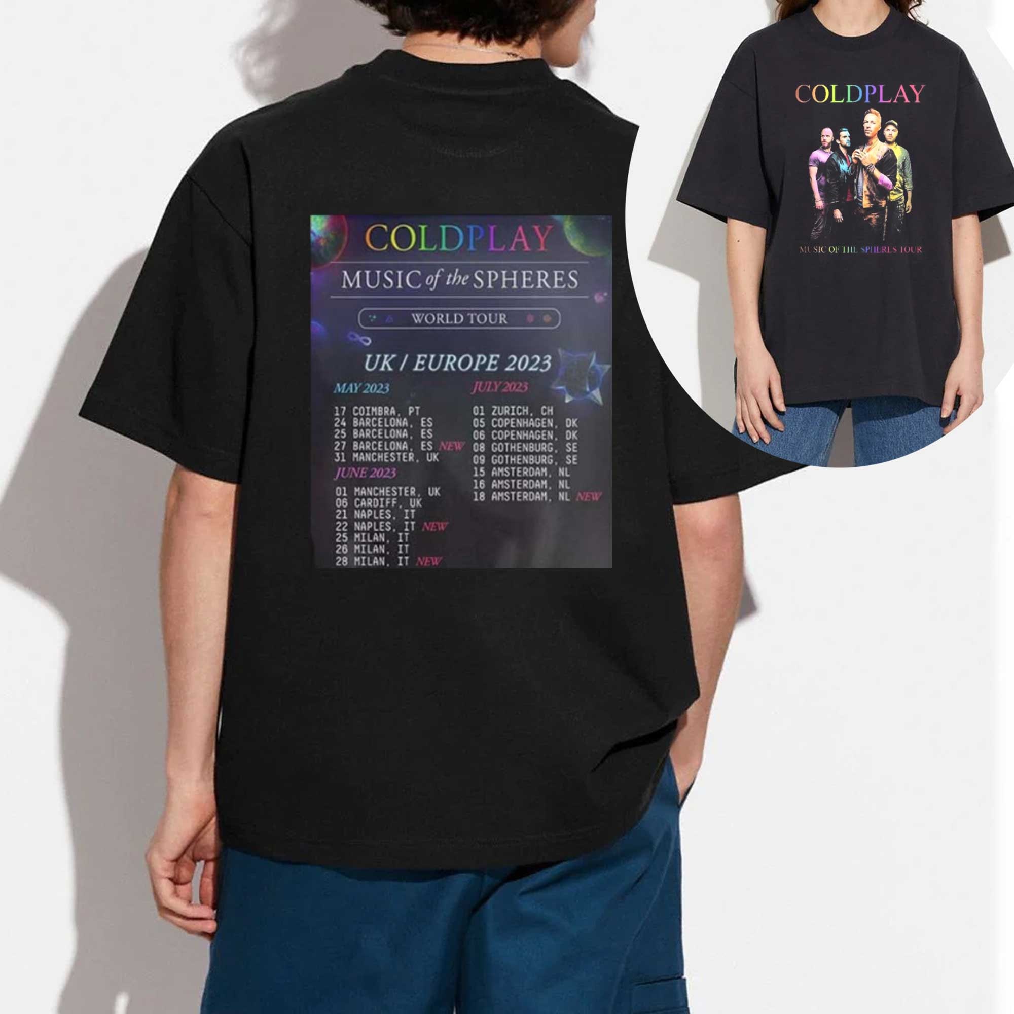 Discover Coldplay Music Of The Spheres T-Shirt, Coldplay Tour 2023 Shirt