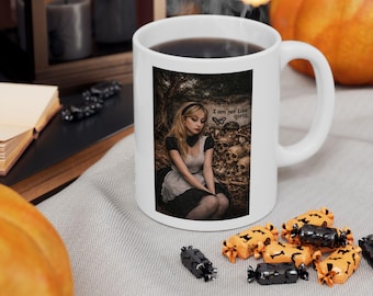 Taza con ilustración de zorro del bosque / Taza de café de cerámica rústica con diseño de animal del bosque