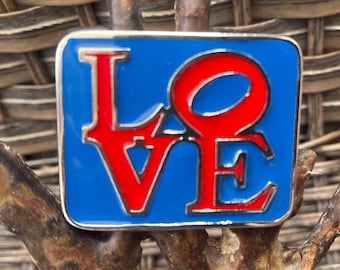 Vintage square Love buckle