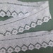 White cotton embroidered lace, 2-3/4" white lace, Bridal white lace, DIY lace, crafts, craft supplies,notions, lace and trims, bridal lace