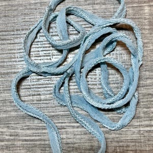 Light Grey-Green Fairy Silk Habotia Ribbon for Jewelry Making, Scrapbooking, Junk Journal, Card Making image 4