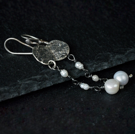 Orecchini Pendenti Boho Con Perle D'Acqua Dolce E Gancio In Argento - Eleganti Gioielli Per Donna E Ragazza, Idea Regalo Damigella - 4