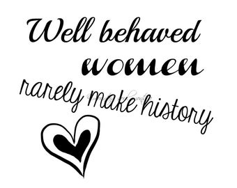 Les femmes bien élevées font rarement l’histoire SVG