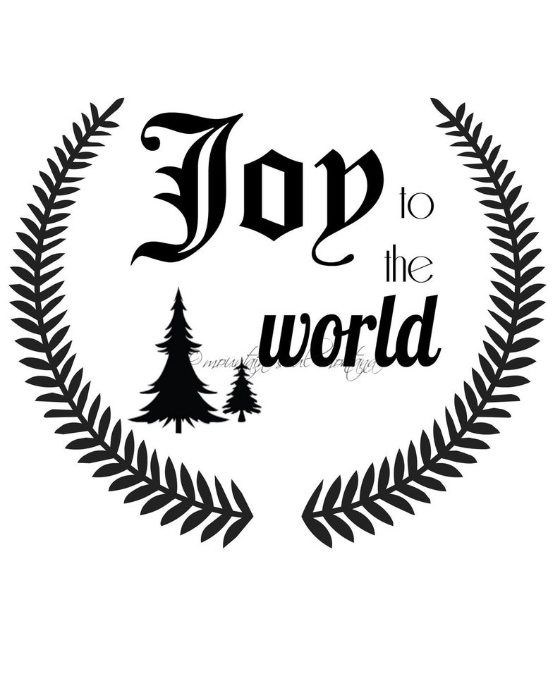 Joy to the World SVG Etsy