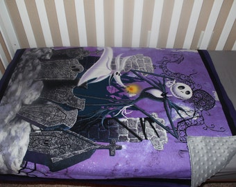crib bedding set deluxe jack skellington nightmare before etsy nightmare before christmas crib bedding set