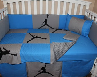 A Jordan Crib Bedding Set Elephant Pattern Etsy