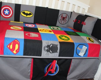 superhero cot bedding