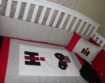 tractor crib bedding set