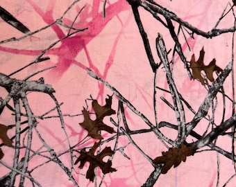Pink **True Timber** Camouflage Cotton Fabric Sold by the Yard