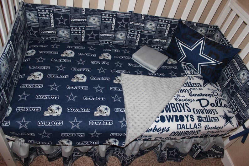 Dallas Cowboys Crib Baby Bedding Set NFL Football Etsy