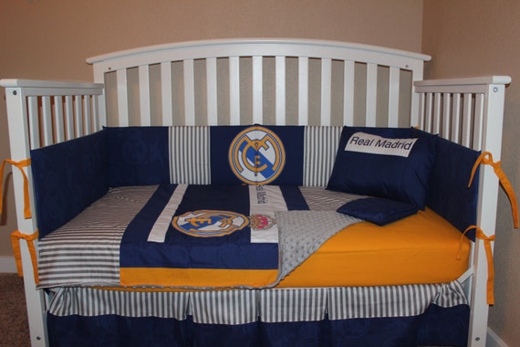 Real Madrid Crib Baby Bedding Set Soccer Spain Real Etsy