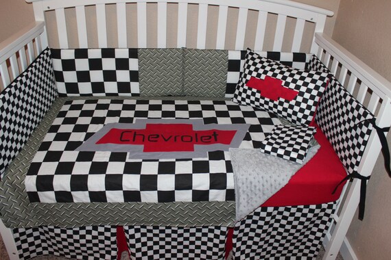 Chevy Chevrolet Crib Baby Bedding Set 