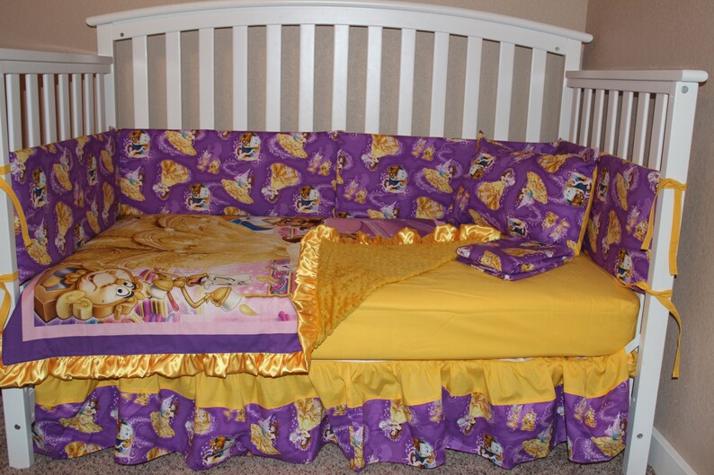 Crib Bedding Set Beauty and the Beast 5 