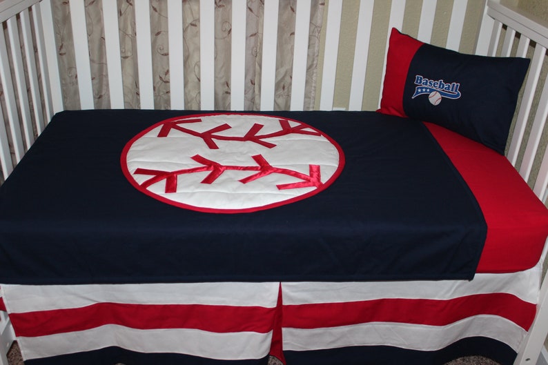 baseball baby bedding