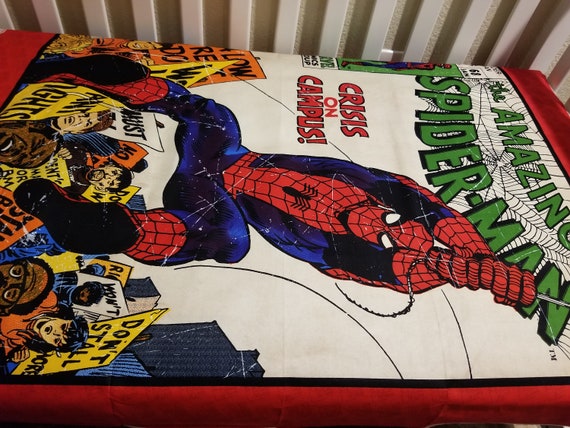 spiderman crib bedding