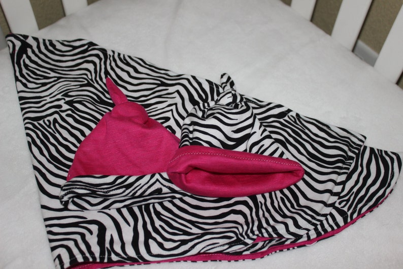 Snuggle Wrap Blanket With Coordinating Hats in Zebra Print Etsy